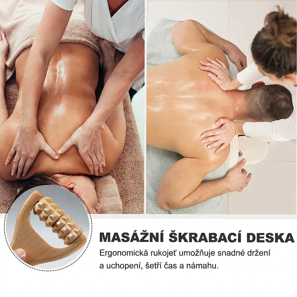 Dřevěné masážní válečky